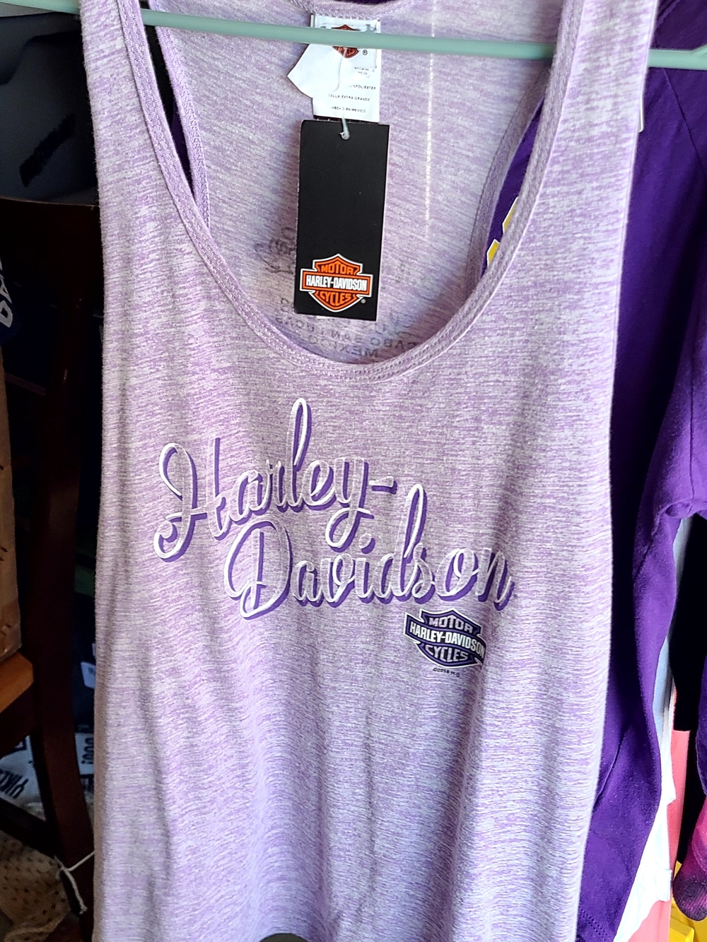 Harley-Davidson Women's Heather Lavender Tank Top Cabo San Lucas NWT